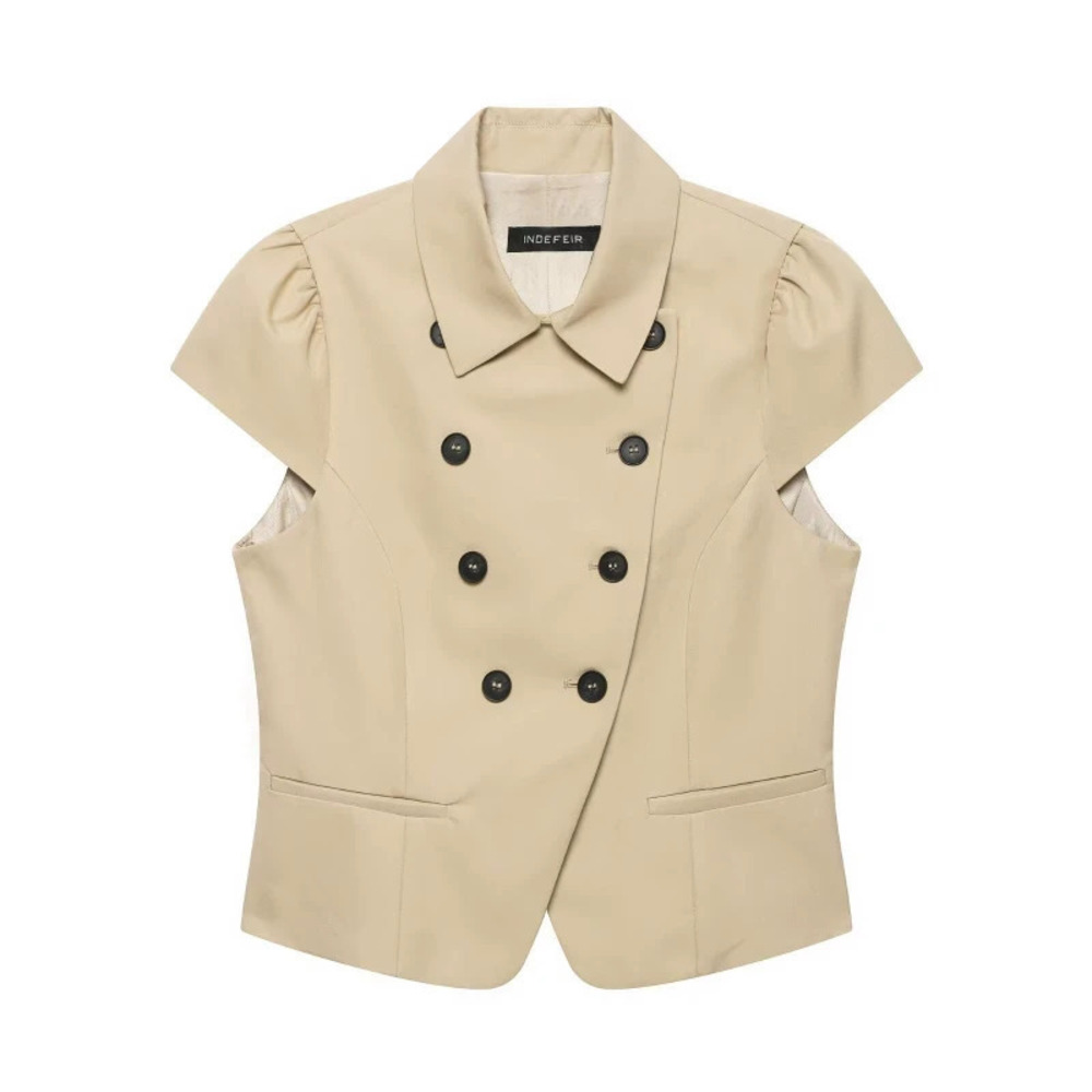 ZARA Stylish Double Breasted Cropped Jacket